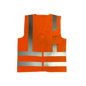 Colete Refletivo 1 Bolso Laranja