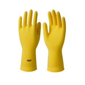 Luva de Proteção em Latex Amarela Light Sanro Ca:43301